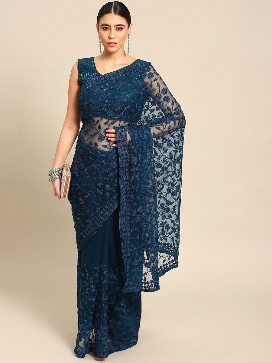 Kalamkari Vol 9 Net Party Wear Saree Catalog
